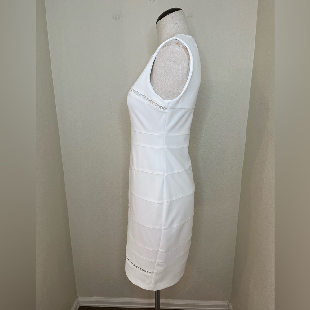 Tommy Hilfiger White Sheath Dress Size 6 - Picture 7 of 10